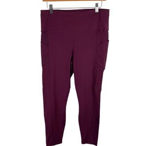 Everyday Women’s NWT Moto Ankle Legging Burgundy XL